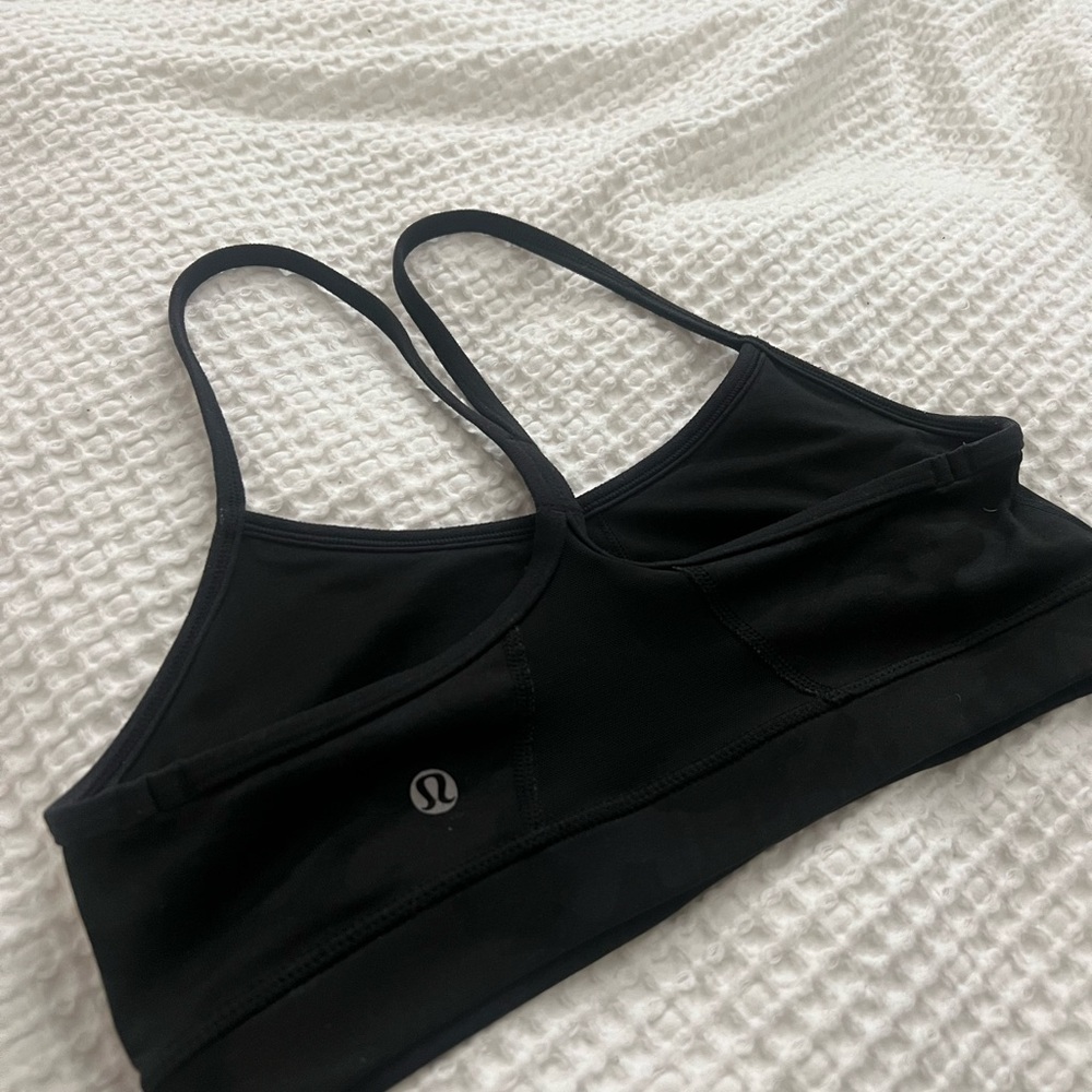 Lululemon Athletica Black Camo Seamless Bra Intimates